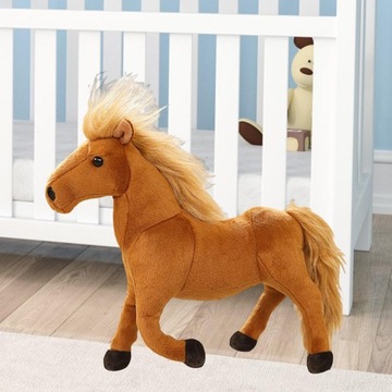 Прекрасные мягкие плюшевые игрушки в виде лошади-лошади 12. x10. дюйм Милый Объятие Черный