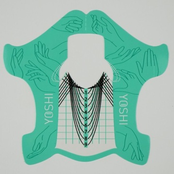 YOSHI NAIL FORMS шаблоны для наращивания гелевого маникюра 100 шт.