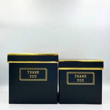 2 x ЭЛЕГАНТНАЯ ЦВЕТОЧНАЯ КОРОБКА ДЕКОРАТИВНЫЙ ПОДАРОК