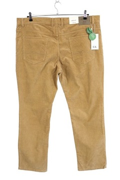 005 C&A brązowe klasyczne spodnie sztruksowe W42 L32