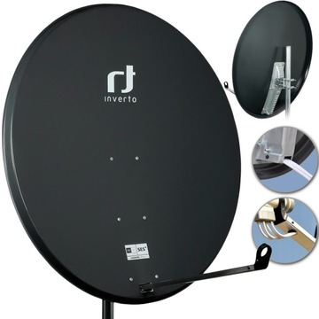 ANTENA SATELITARNA CZASZA INVERTO 80CM 4K FULL HD