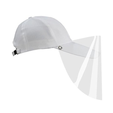 Protective Baseball Cap Transparent Cover White
