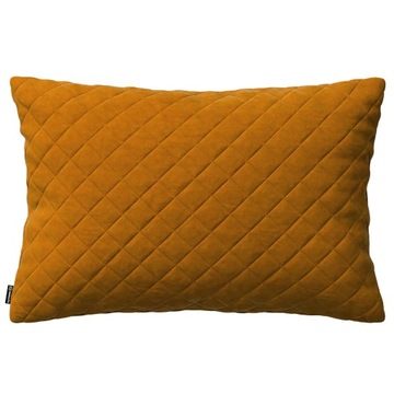 Poszewka pikowana miodowa velvet 60x40