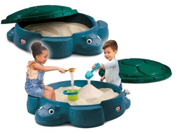 ŻÓŁW LITTLE TIKES PIASKOWNICA GO GREEN + POKRYWA MOCNA NA PLAC ZABAW ATEST