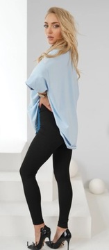 КОМПЛЕКТ ЖЕНСКИЙ, БЛУЗКА OVERSIZE, ЛЕГИНСЫ, универсальный ПОЛЬСКИЙ ИЗДЕЛИЕ