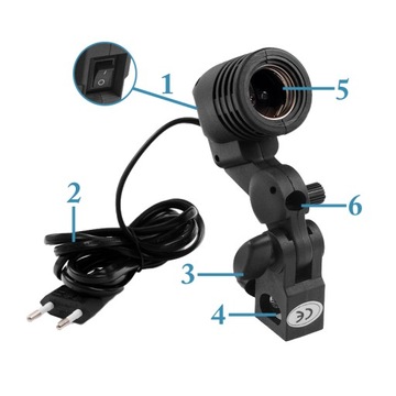 СВЕТИЛЬНИК С ОДИНАРНОЙ ЛАМПОЙ Е27, БЛЮДО 27см