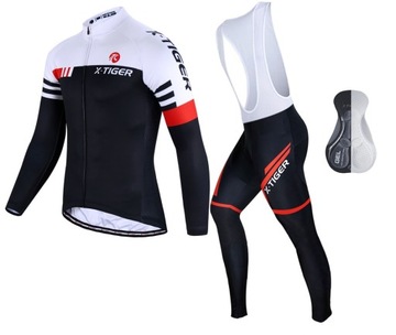 GETRY ROWEROWE BLUZA OCIEPLANY ZESTAW MĘSKI Z WKŁADKĄ ŻELOWĄ NA SZELKACH