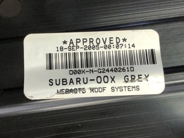 STŘEŠNÍ OKNO SUBARU TRIBECA 05-22