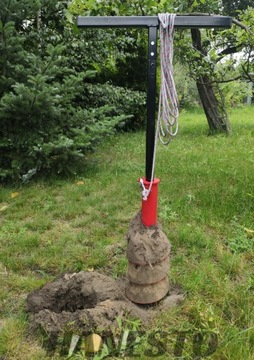 Wiertnica ręczna do studni 2m fi145mm + Szlamówka