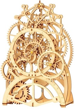 ZEGAR Z WAHADŁEM ROBOTIME PUZLE 3D DREWNO KREATYWN