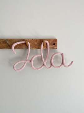 Любая надпись название детской комнаты, 3 буквы.