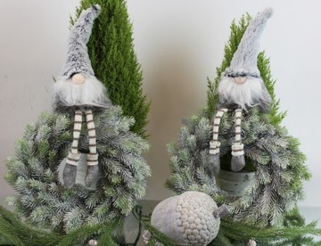 Мини-елка на пеньке со светодиодной подсветкой, 25 зл.