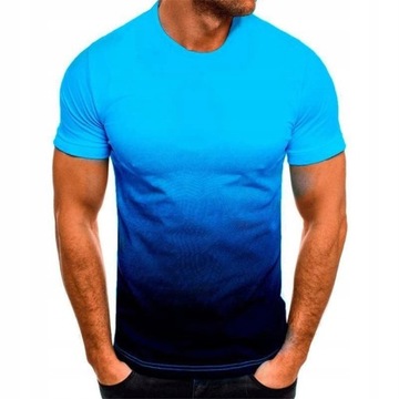 MĘSKA KOSZULKA T-SHIRT nadruk 3D pęknięcia