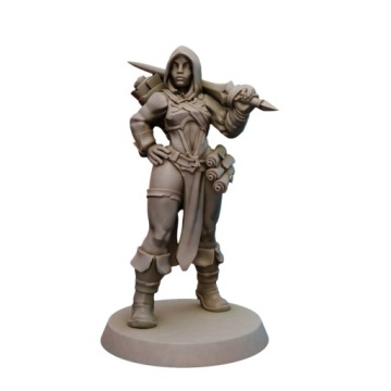 Female Mage Fighter RPG D&D