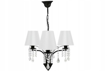 LAMPA WISZĄCA,SUFITOWA,ŻYRANDOL ABAŻUR KRYSZTAŁKI