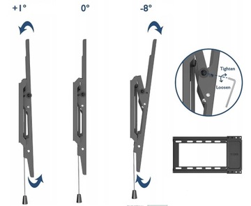 НАДЕЖНОЕ КРЕПЛЕНИЕ ДЛЯ ТЕЛЕВИЗОРА BONTEC 118 МБ 37–82 ДЮЙМА НАКЛОН 60 КГ