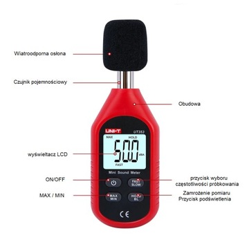 РЕГИСТРАТОР звука сонометра Android Noise UT353BT