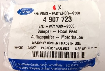 DORAZ GUMOVÉ KAPOTY I DVEŘE ECOSPORT 2017- FORD OE 4907723 _ W714083-S300