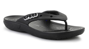 CROCS JAPONKI CZARNE NA LATO Z LOGO 37/38 1ŻJA