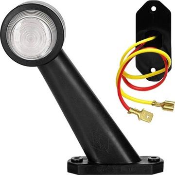 LAMPA OBRYSOWA NA WYSIĘGNIKU SKOŚNA LEWA