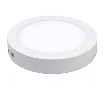 LAMPA NATYNKOWA Panel Gerrit 12W LED 230V 4000K biały ø16cm Okrągła