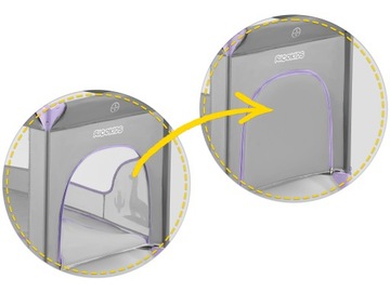 SKŁADANE ŁÓŻECZKO TURYSTYCZNE KOJEC RICOKIDS