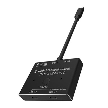 Przełącznik selektora USB C obsługuje adapter