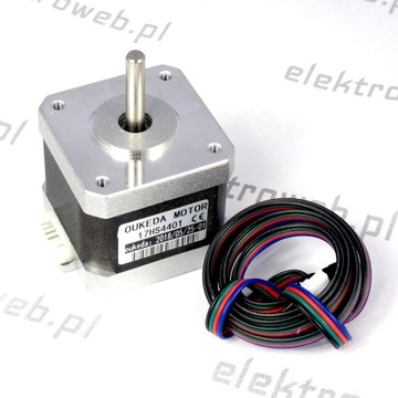 Шаговый двигатель NEMA17 - 17HS4401 - для 3D-принтера, ЧПУ, RepRap 42 мм