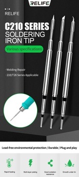 НАКОНЕЧНИК RELIFE C210-I ДЛЯ ПАЯЛЬНИКОВ JBC I2C X