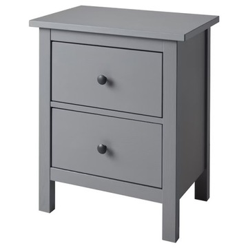 IKEA HEMNES komoda 2 szuflady szafka nocna SZARY