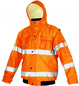 KURTKA ROBOCZA ZIMOWA OCIEPLANA GRUBA orange r L