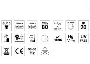 СВЕТОДИОДНАЯ ЛАМПА GU10 430LM 6.5W WW ТЕПЛЫЙ СВЕТ ТЕПЛЫЙ