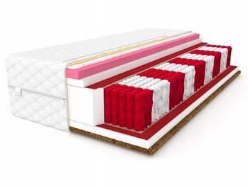 Materac 140x200 DIAMOND multipocket kokos visco