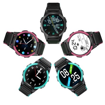Умные часы CALMEAN Hoop 4G GPS IP67, розовые