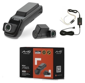 WIDEOREJESTRATOR MIO MIVUE J756DS KAMERA SAMOCHODOWA DUAL + SMARTBOX III