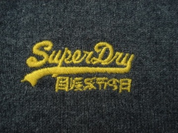 SUPERDRY Szary Męski Sweter JAPAN Style r XL