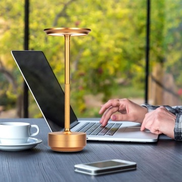 ELEGANCKA NOWOCZESNA LAMPA STOŁOWA LED BEZPRZEWODOWA STEROWANIE DOTYKOWE
