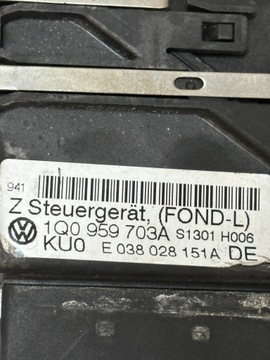MOTOREK OKNO LEVÝ ZADNÍ VW EOS 1Q0959703A ORIG.
