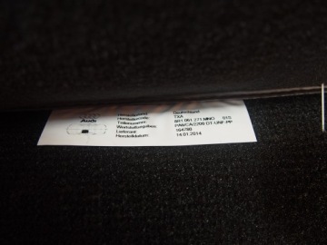 Audi Q5 8R Толстые велюровые напольные коврики Подлинная НОВИНКА