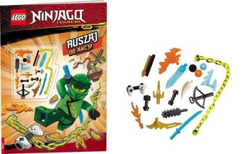 Lego NINJAGO - RUSZAJ DO AKCJI + KLOCKI + BROŃ