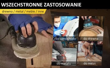 ШЛИФОВАЛЬНАЯ БУМАГА 125 САМОКЛЕЯЩИХСЯ ДИСКОВ НА ЗАЛИВКЕ ДЛЯ ШЛИФОВАЛЬНОЙ МАШИНЫ P400 X10