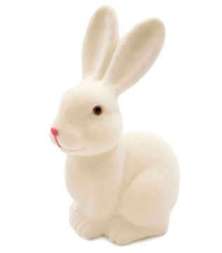 ZAJĄCZEK WIELKANOCNY BIAŁY DEKORACJA ŚWIĄTECZNA FIGURKA 23cm