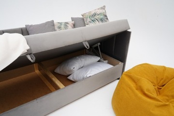 Диван односпальный ФЕНИКС 90х200, молодежная кровать с бархатным контейнером