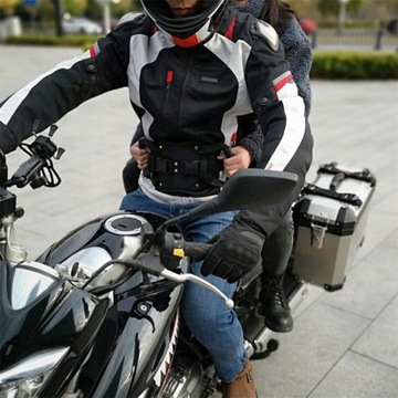 Pas bezpieczeństwa pasażera motocykla z uchwytami