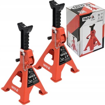 СТЕНДЫ ДЛЯ МАСТЕРСКОЙ YATO АВТОМОБИЛЬНЫЕ ДОМКРАТЫ 3Т 2 ШТ 280-420 мм YT-17311