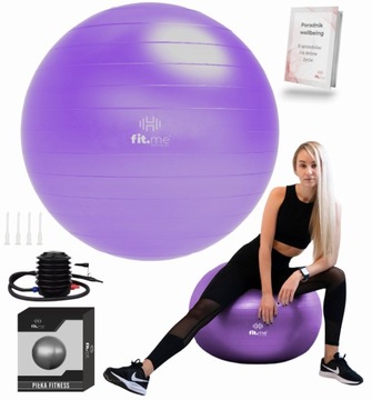 PIŁKA REHABILITACYJNA GIMNASTYCZNA FITNESS DO ĆWICZEŃ ELASTYCZNA TRWAŁA 75