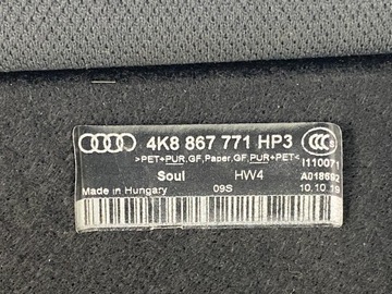 AUDI A7 C8 POLIČKA KUFRU 2018-