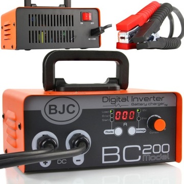 PROSTOWNIK INWENTOROWY Z ROZRUCHEM BC-200 200A 12V 24V SOLIDNY MOCNY