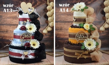 ТОРТ полотенца ПОДАРОК ​​На День Рождения 40 50 60 70 80 90