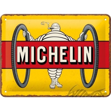 TABLICA PLAKAT 15X20 MICHELIN TYRES YELLOW 26299